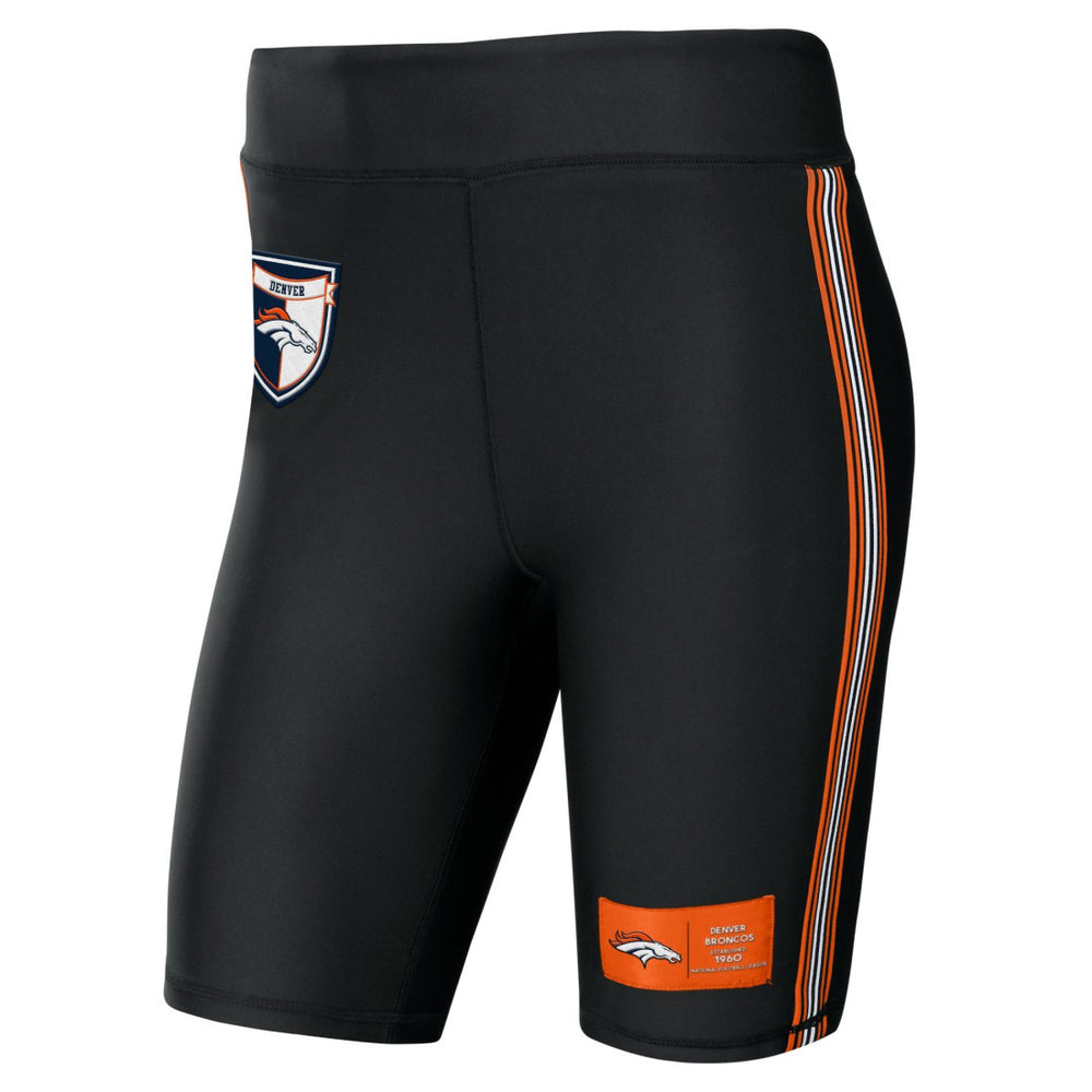 Denver Broncos WEAR by Erin Andrews Women's Biker Shorts - Black - NFL
