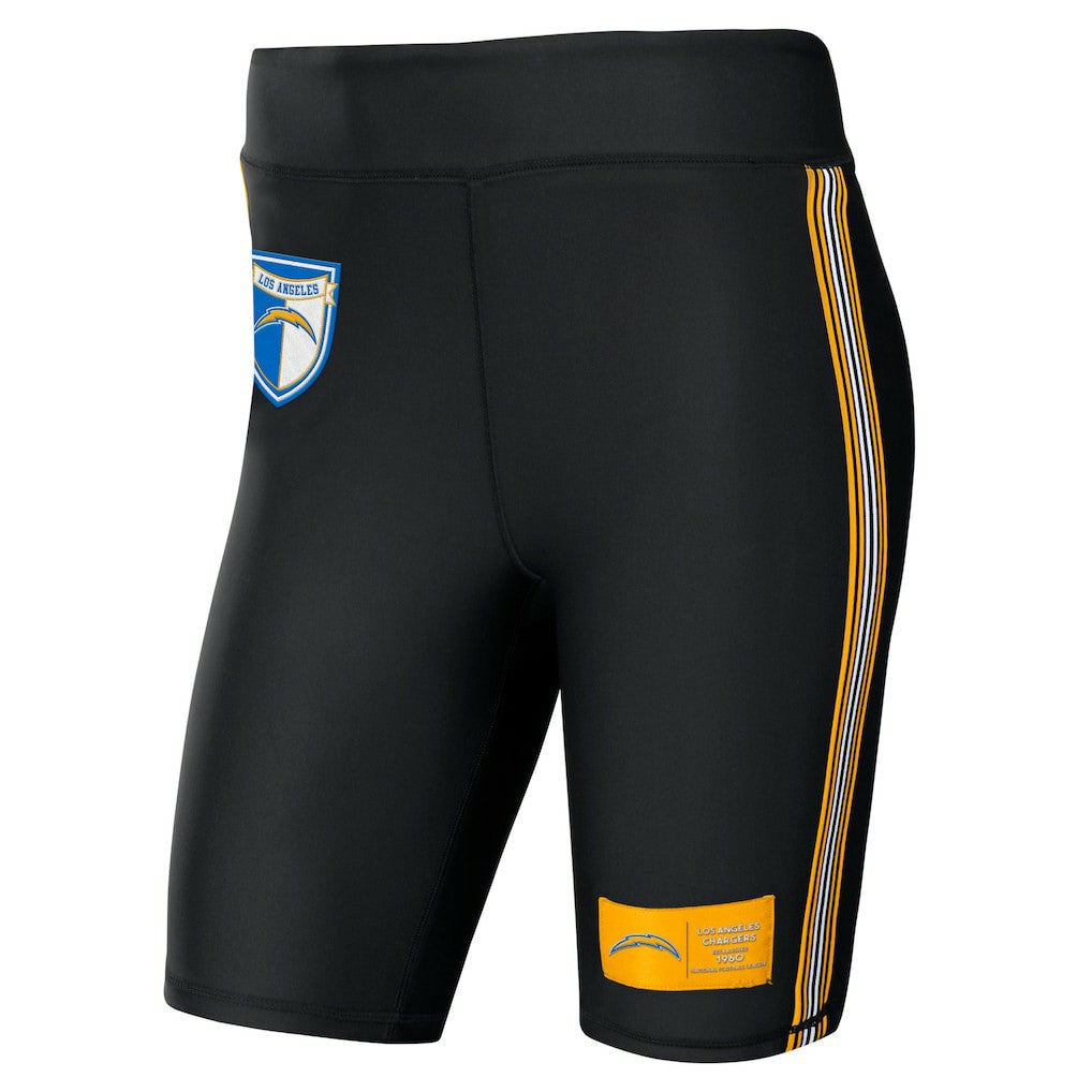 Los Angeles Chargers WEAR by Erin Andrews Women's Biker Shorts - Black - NFL