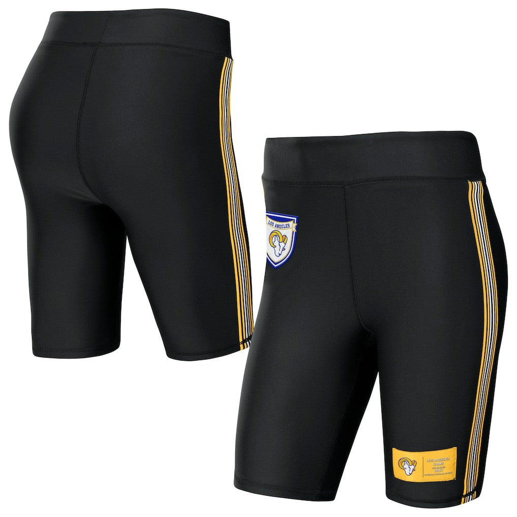 Los Angeles Rams WEAR by Erin Andrews Women's Biker Shorts - Black - NFL