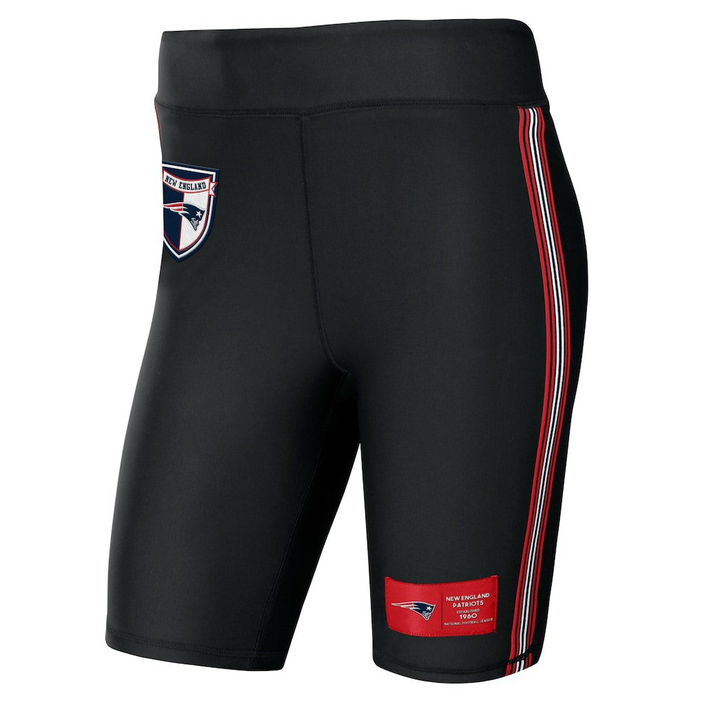 New England Patriots WEAR by Erin Andrews Women's Biker Shorts - Black - NFL