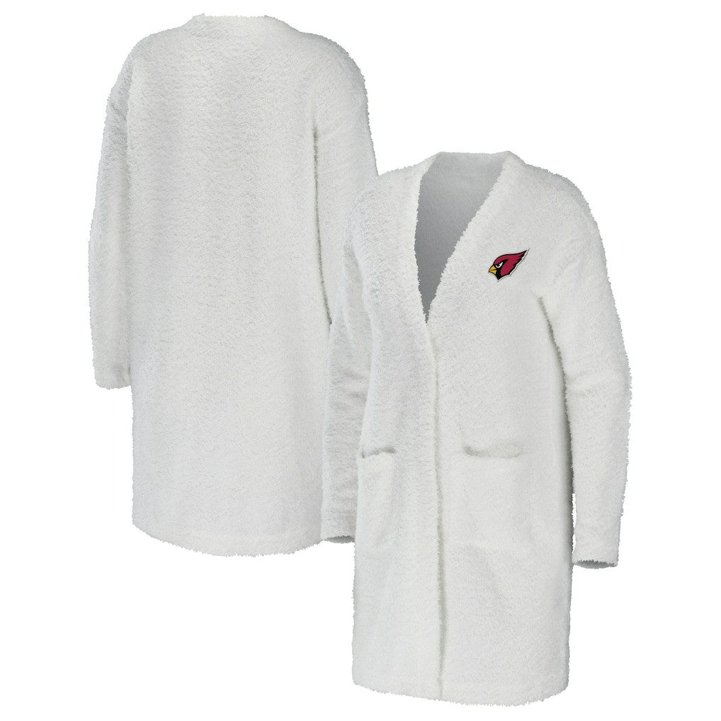 Arizona Cardinals WEAR by Erin Andrews Women's Cozy Lounge Cardigan Sweater - Cream - NFL