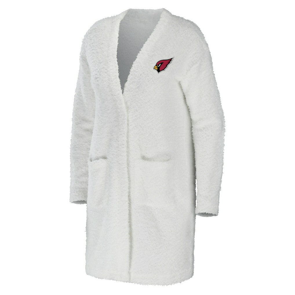 Arizona Cardinals WEAR by Erin Andrews Women's Cozy Lounge Cardigan Sweater - Cream - NFL