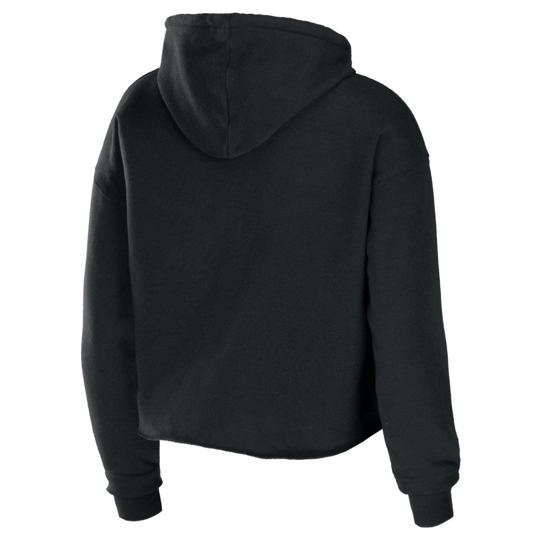 Tennessee Titans WEAR by Erin Andrews Women's Cropped Sponge Fleece Pullover Hoodie - Black - NFL