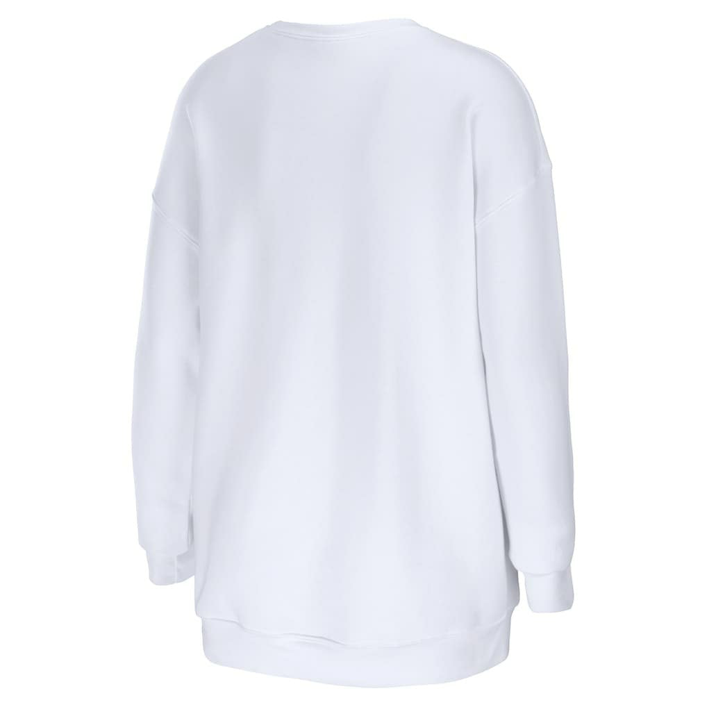 Washington Commanders WEAR by Erin Andrews Women's Oversized Pullover Sweatshirt - White - NFL
