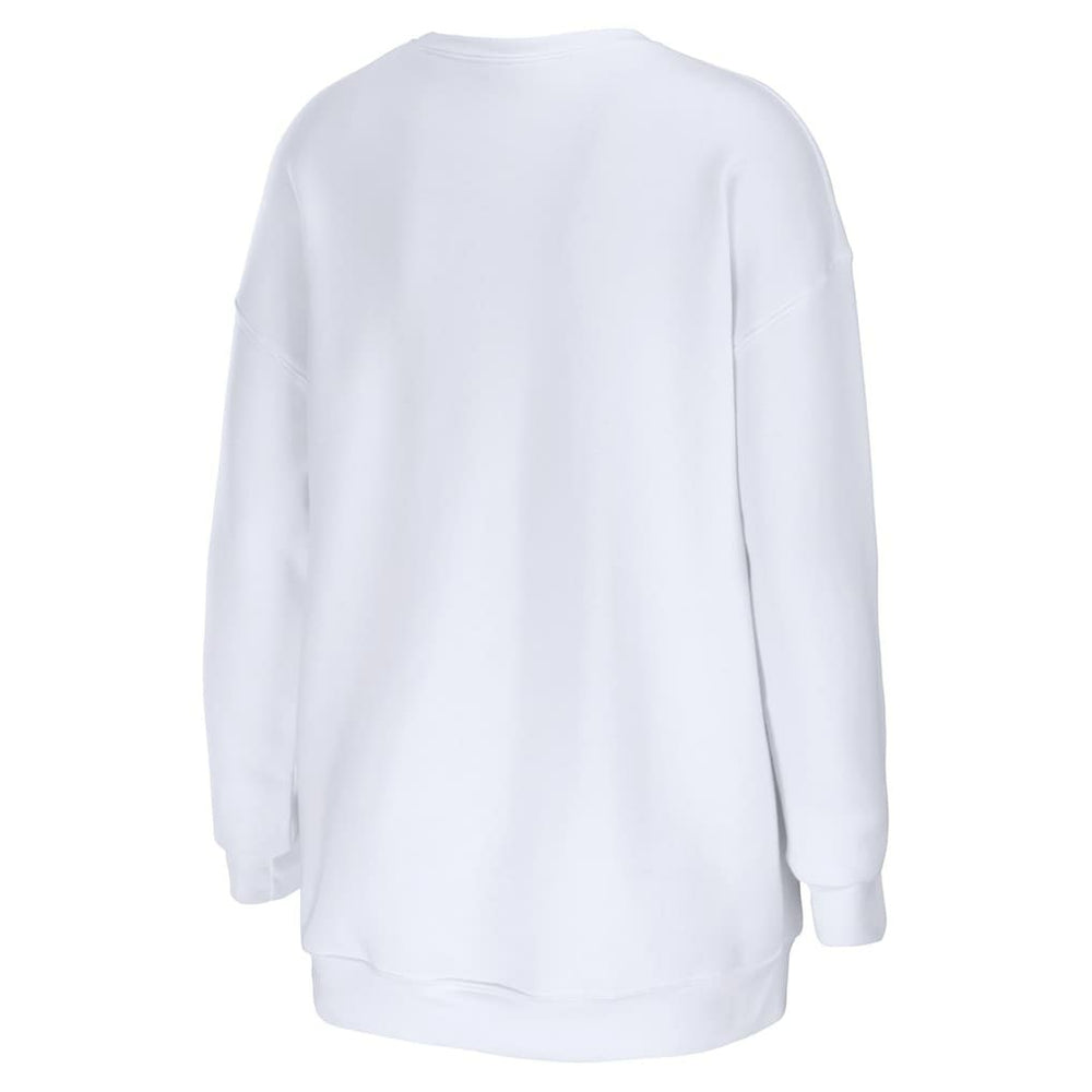 Washington Commanders WEAR by Erin Andrews Women's Oversized Pullover Sweatshirt - White - NFL