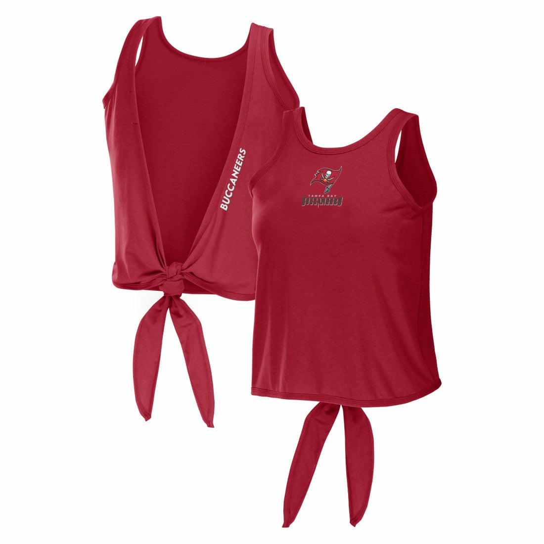 Tampa Bay Buccaneers WEAR by Erin Andrews Women's Open Back Twist Tie Tank Top - Red - NFL
