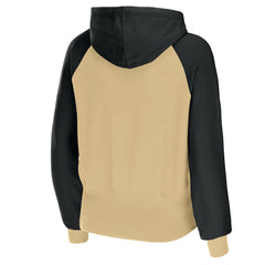 New Orleans Saints WEAR by Erin Andrews Women's Colorblock Lightweight Full-Zip Hoodie - Gold - NFL