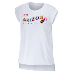 Arizona Cardinals WEAR by Erin Andrews Women's Greetings From Muscle T-Shirt - White - NFL