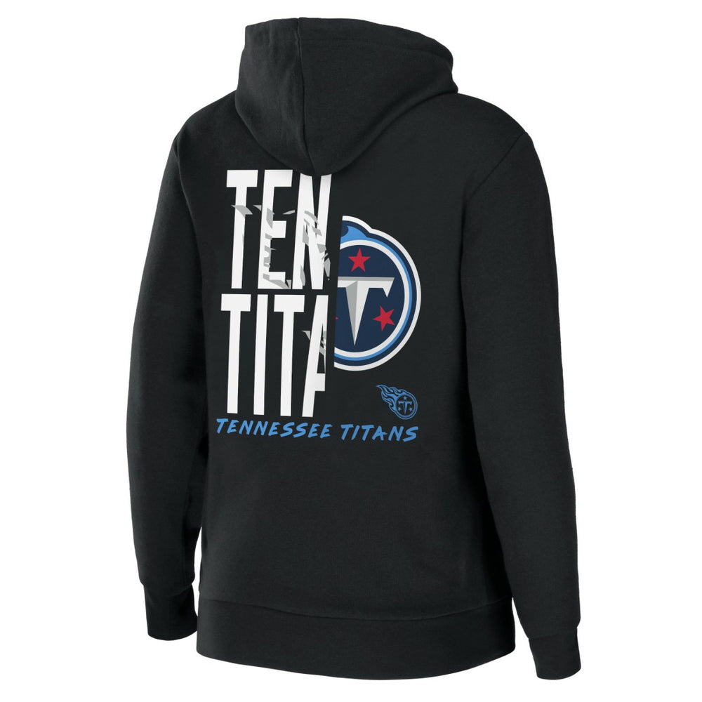 Tennessee Titans WEAR by Erin Andrews Women's Sponge Fleece Full-Zip Hoodie - Black - NFL