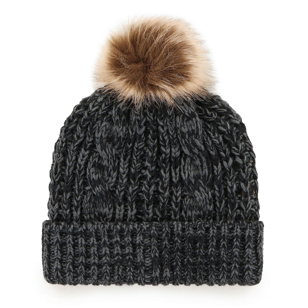 Carolina Panthers '47 Women's Meeko Cuffed Knit Hat with Pom - Black - 47 brand