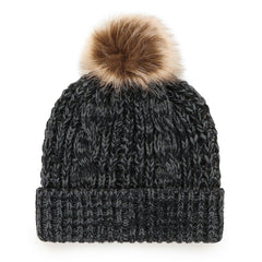 Carolina Panthers '47 Women's Meeko Cuffed Knit Hat with Pom - Black - 47 brand