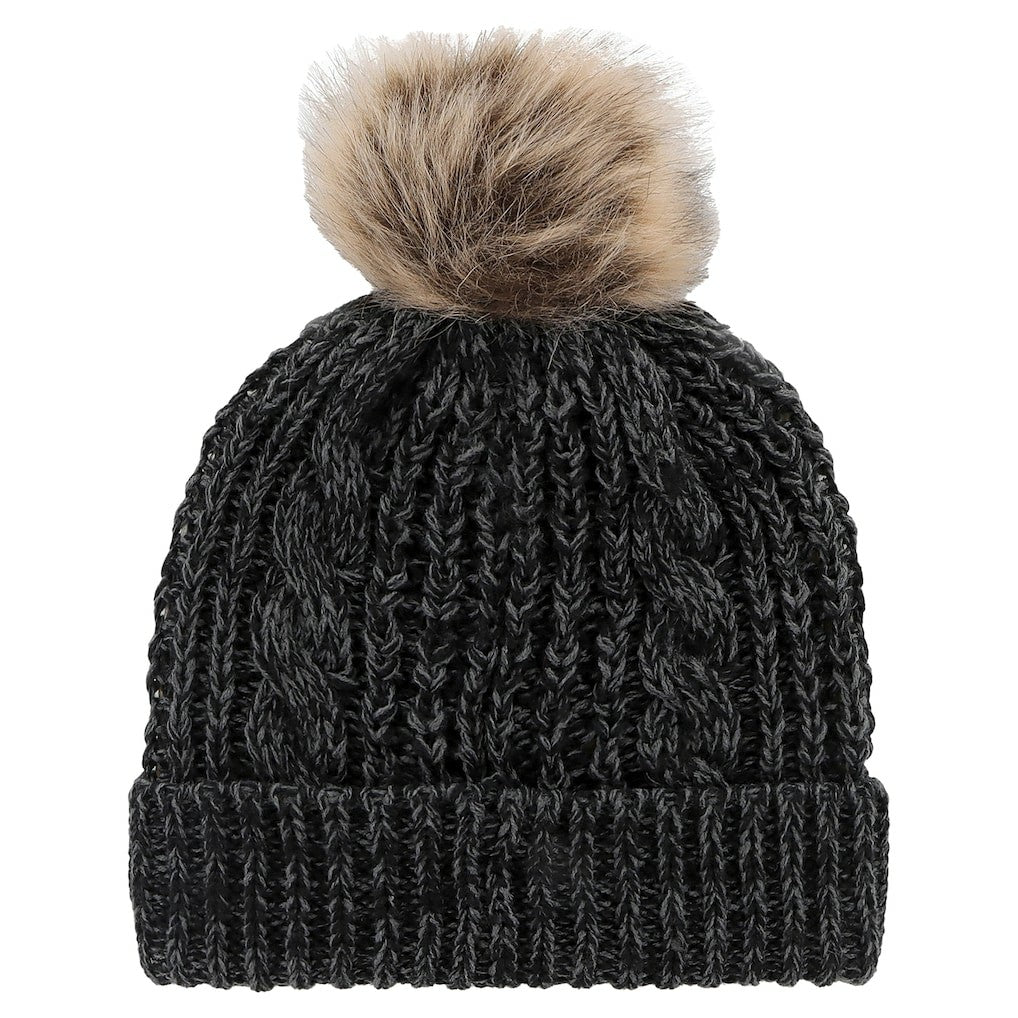 Cincinnati Bengals '47 Women's Meeko Cuffed Knit Hat with Pom - Black - 47 brand