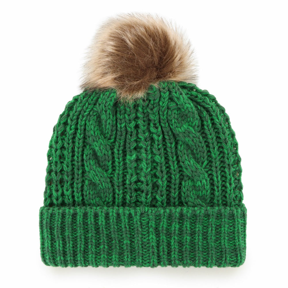 Green Bay Packers '47 Women's Meeko Cuffed Knit Hat with Pom - Green - 47 brand