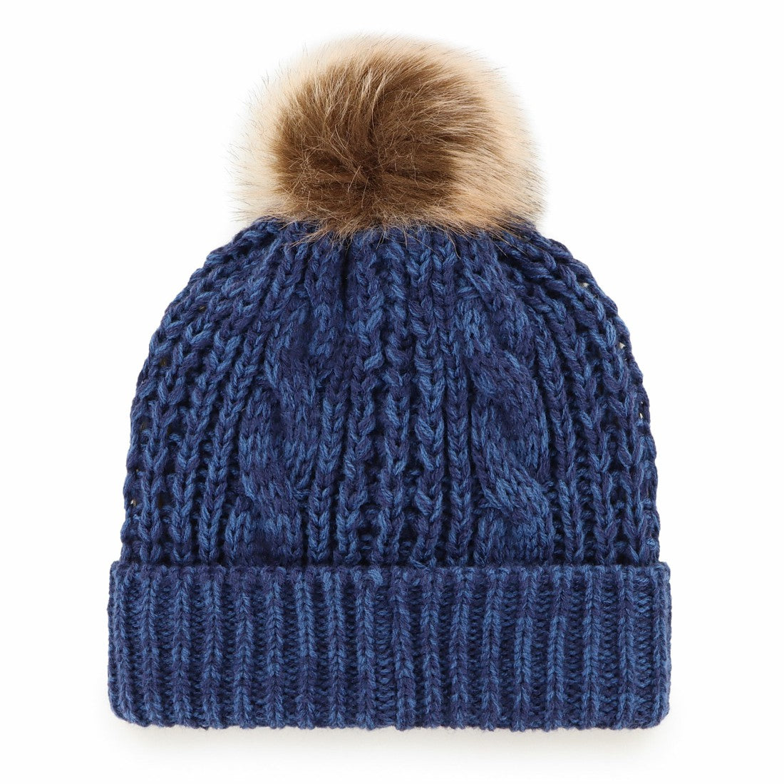 Tennessee Titans '47 Women's Meeko Cuffed Knit Hat with Pom - Navy - 47 brand