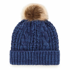 Tennessee Titans '47 Women's Meeko Cuffed Knit Hat with Pom - Navy - 47 brand