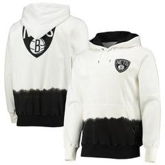 Brooklyn Nets FISLL Double Dribble Dip-Dye Pullover Hoodie Oatmeal