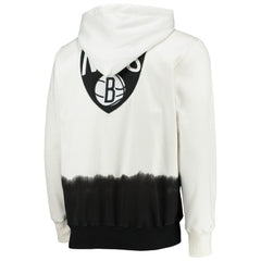 Brooklyn Nets FISLL Double Dribble Dip-Dye Pullover Hoodie Oatmeal