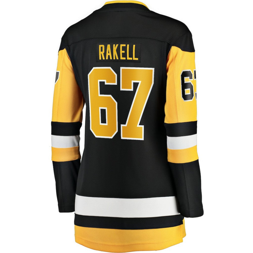 Rickard Rakell Pittsburgh Penguins Women's Fanatics Home Breakaway Player Jersey - Black | Fanatics Lifestyle