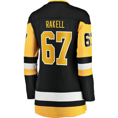 Rickard Rakell Pittsburgh Penguins Women's Fanatics Home Breakaway Player Jersey - Black | Fanatics Lifestyle