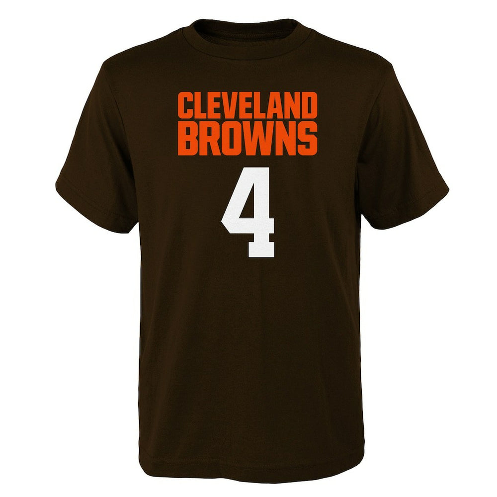 Deshaun Watson Cleveland Browns Youth Mainliner Player Name & Number T-Shirt - Brown - NFL