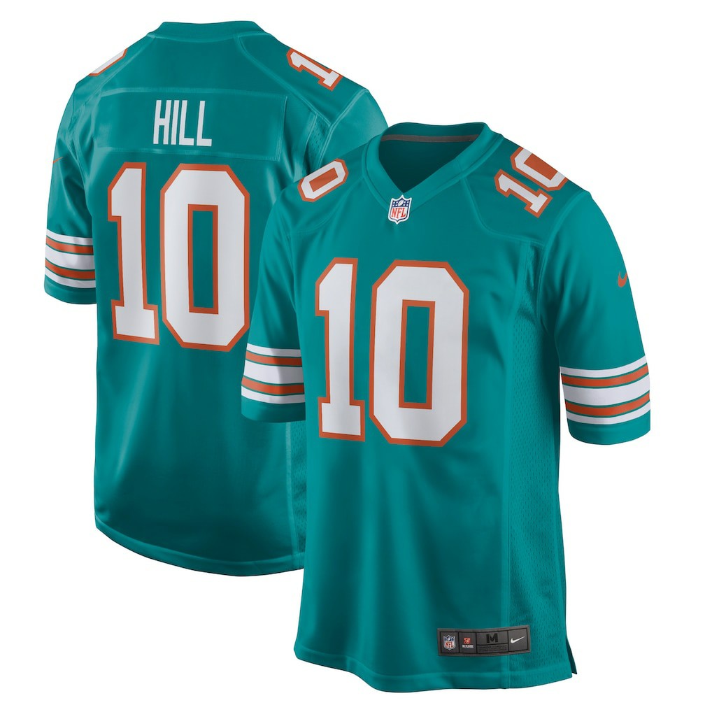 Tyreek Hill Miami Dolphins Alternate Game Jersey - Aqua - Nike
