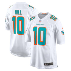 Tyreek Hill Miami Dolphins Game Jersey - White - Nike