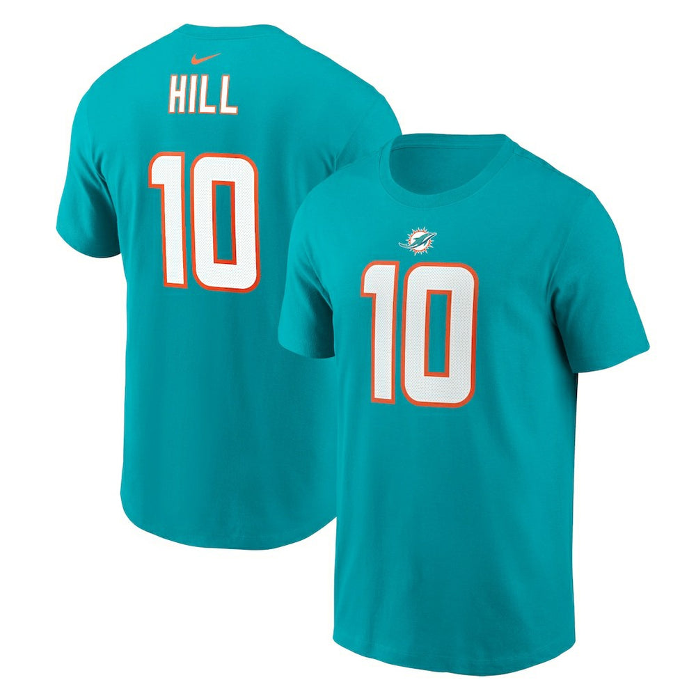 Tyreek Hill Miami Dolphins Player Name & Number T-Shirt - Aqua - Nike