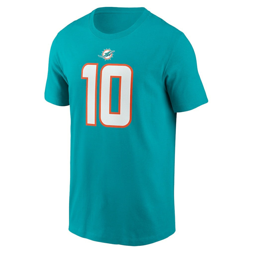 Tyreek Hill Miami Dolphins Player Name & Number T-Shirt - Aqua - Nike