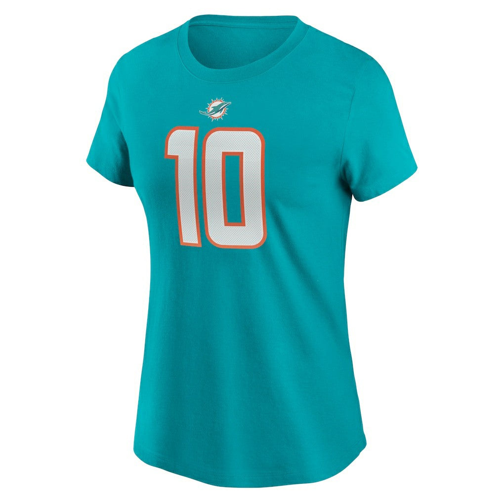 Tyreek Hill Miami Dolphins Women's Player Name & Number T-Shirt - Aqua - Nike