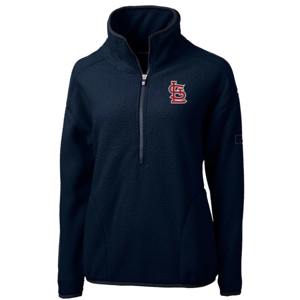 St. Louis Cardinals Cutter & Buck Women's Cascade Eco Sherpa Fleece Quarter-Zip Pullover Jacket Discount