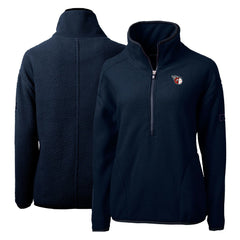 Cleveland Guardians Cutter & Buck Women's Cascade Eco Sherpa Fleece Quarter-Zip Pullover Jacket Online