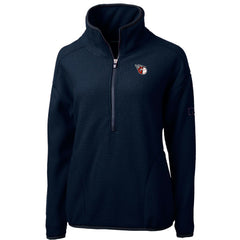 Cleveland Guardians Cutter & Buck Women's Cascade Eco Sherpa Fleece Quarter-Zip Pullover Jacket Online