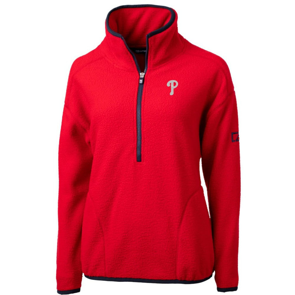 Philadelphia Phillies Cutter & Buck Women's Cascade Eco Sherpa Fleece Quarter-Zip Pullover Jacket Near Me