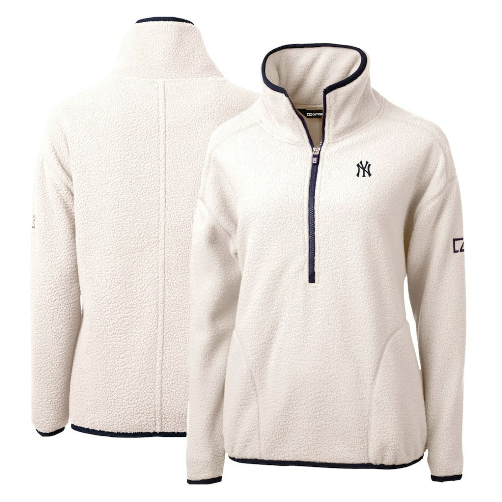 New York Yankees Cutter & Buck Women's Cascade Eco Sherpa Fleece Quarter-Zip Pullover Jacket Near Me