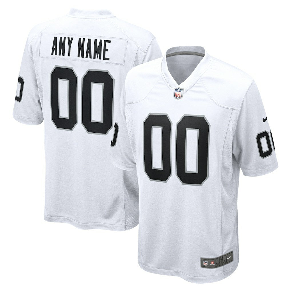 Las Vegas Raiders Youth Team Custom Game Jersey - White - Nike