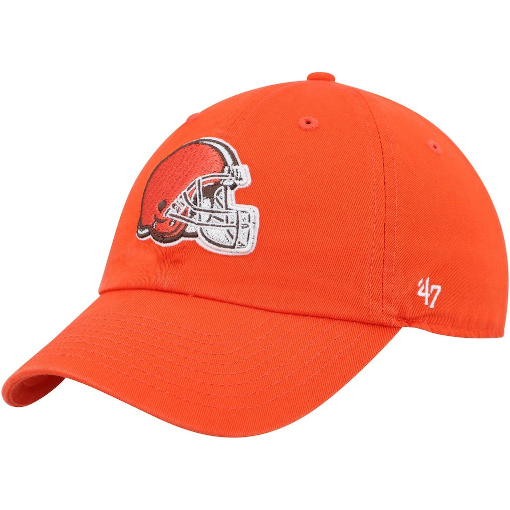 Cleveland Browns '47 Clean Up Primary Adjustable Hat - Orange - 47 brand