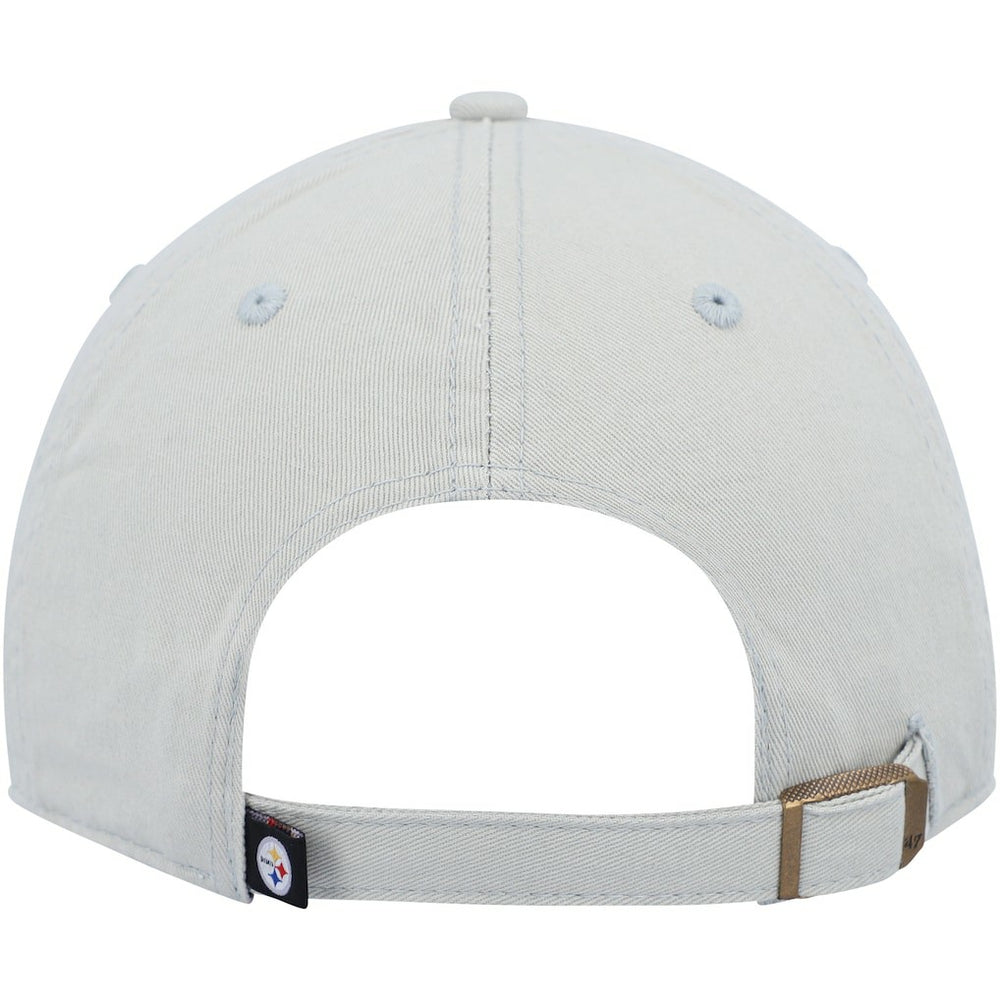 Pittsburgh Steelers '47 Clean Up Adjustable Hat - Gray - 47 brand