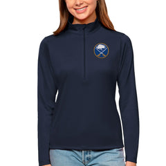 Buffalo Sabres Antigua Women's Tribute Quarter-Zip Pullover Top - Navy | NHL on sale