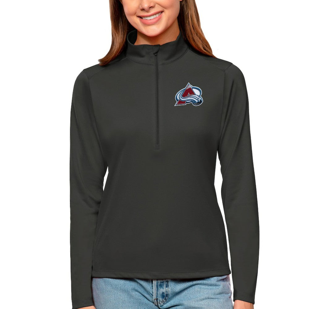 Colorado Avalanche Antigua Women's Tribute Quarter-Zip Pullover Top - Charcoal | NHL discount