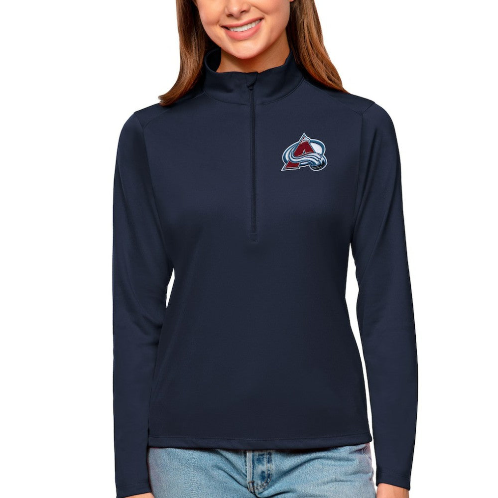 Colorado Avalanche Antigua Women's Tribute Quarter-Zip Pullover Top - Navy | NHL discount