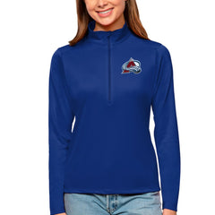 Colorado Avalanche Antigua Women's Tribute Quarter-Zip Pullover Top - Royal | NHL discount