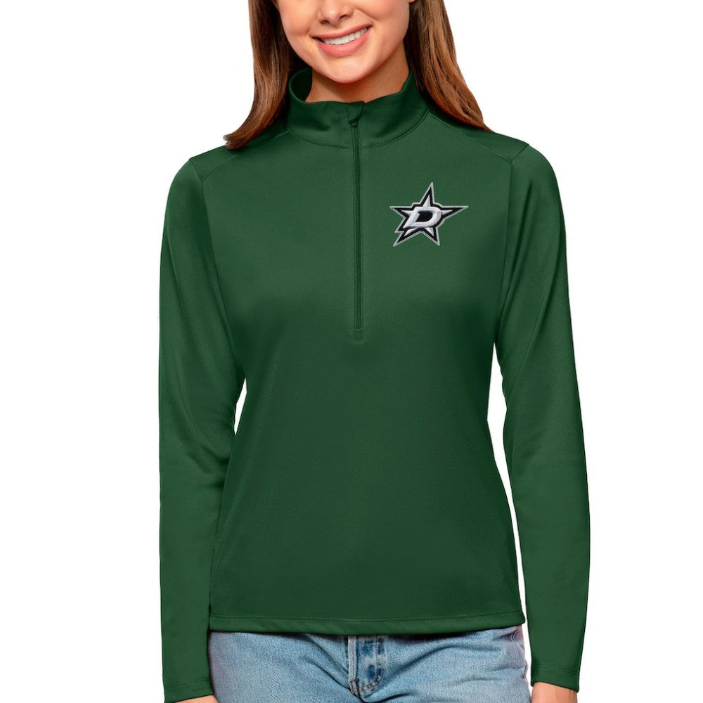 Dallas Stars Antigua Women's Tribute Quarter-Zip Pullover Top - Forest Green | NHL sale