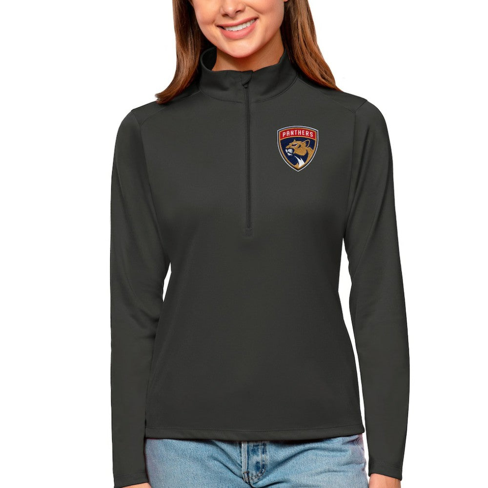 Florida Panthers Antigua Women's Tribute Quarter-Zip Pullover Top - Charcoal | NHL discount