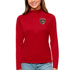 Florida Panthers Antigua Women's Tribute Quarter-Zip Pullover Top - Red | NHL near me