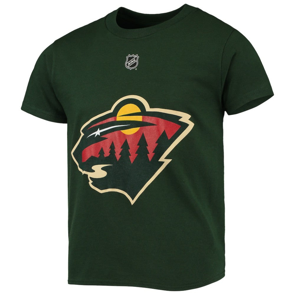 Marc-Andre Fleury Minnesota Wild Youth Player Name & Number T-Shirt - Green | NHL near me