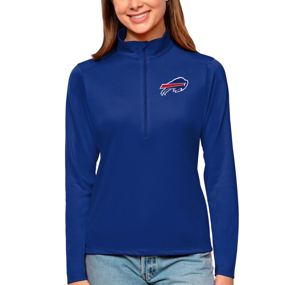 Buffalo Bills Antigua Women's Tribute Half-Zip Top - Royal - NFL