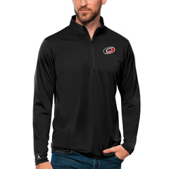 Carolina Hurricanes Antigua Tribute Quarter-Zip Pullover Top - Black | NHL near me