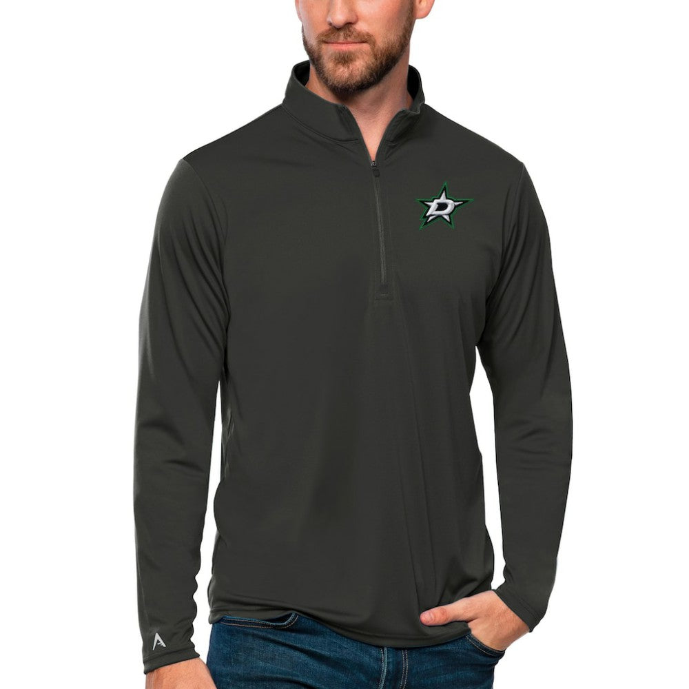 Dallas Stars Antigua Tribute Quarter-Zip Pullover Top - Charcoal | NHL online