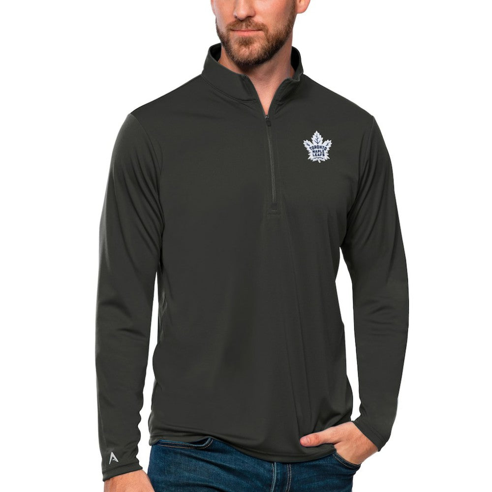 Toronto Maple Leafs Antigua Tribute Quarter-Zip Pullover Top - Charcoal | NHL discount