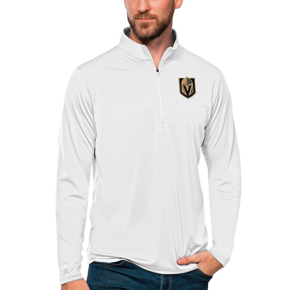 Vegas Golden Knights Antigua Tribute Quarter-Zip Pullover Top - White | NHL discount